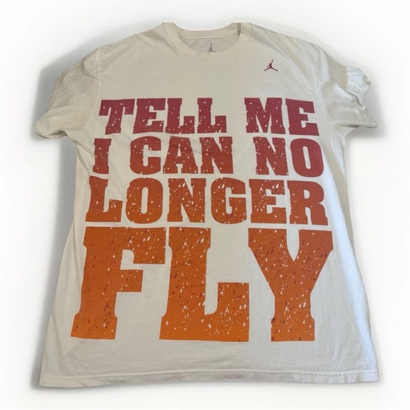 Jordan Jumpman Quote T-shirt White Men’s XL Graphic Tee Streetwear Official, Y2K - Picture 1 of 3